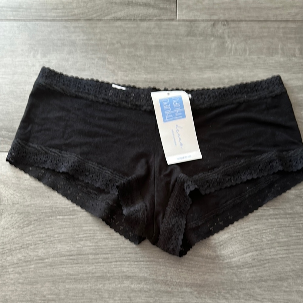 Hanky Panky Dream Boyshort Black Lace Trim Women's Intimate